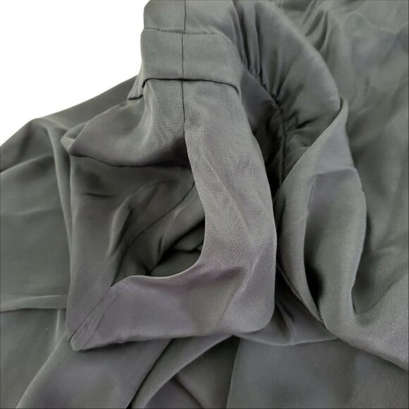 Tibi Dress 2 Dark Green Silk Wrap‎ Cap Sleeve Crepe Pockets Knee-length  Party - Picture 9 of 12